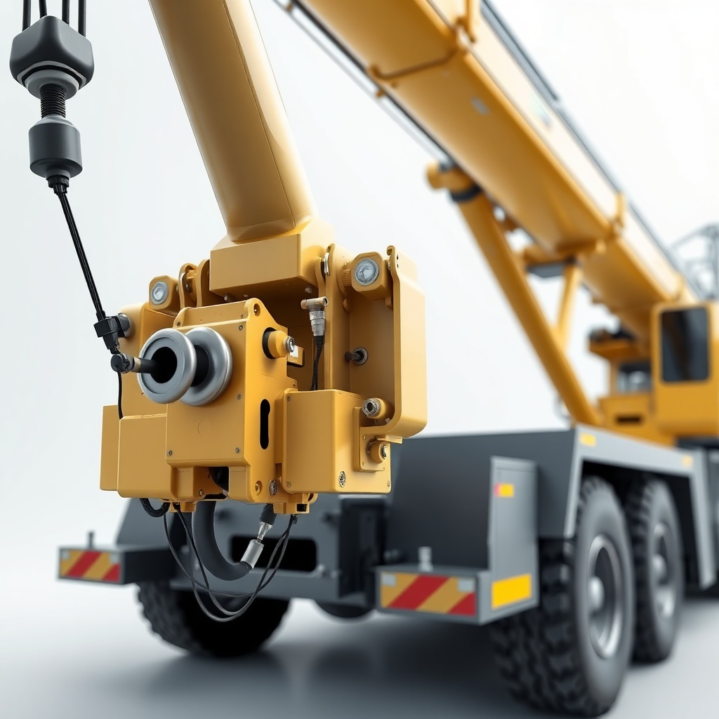 A clean photorealistic photo of a Liebherr LTM 1055-3