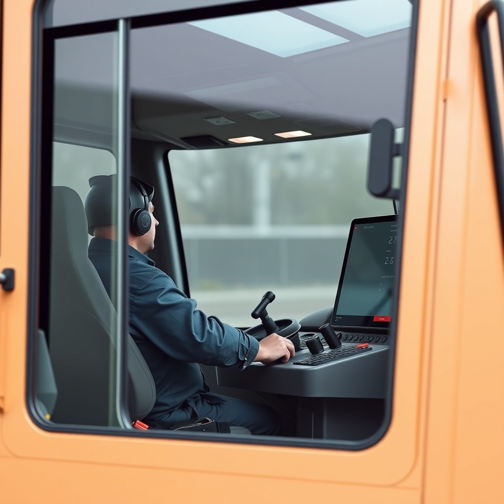 <clean photorealistic photo/illustration of a Liebherr LTM 1055-3