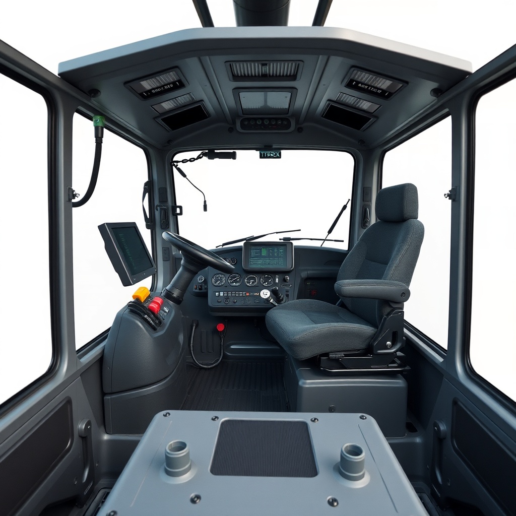 Terex AC 100/4L vincinin operatör kabini iç görüntüsü
